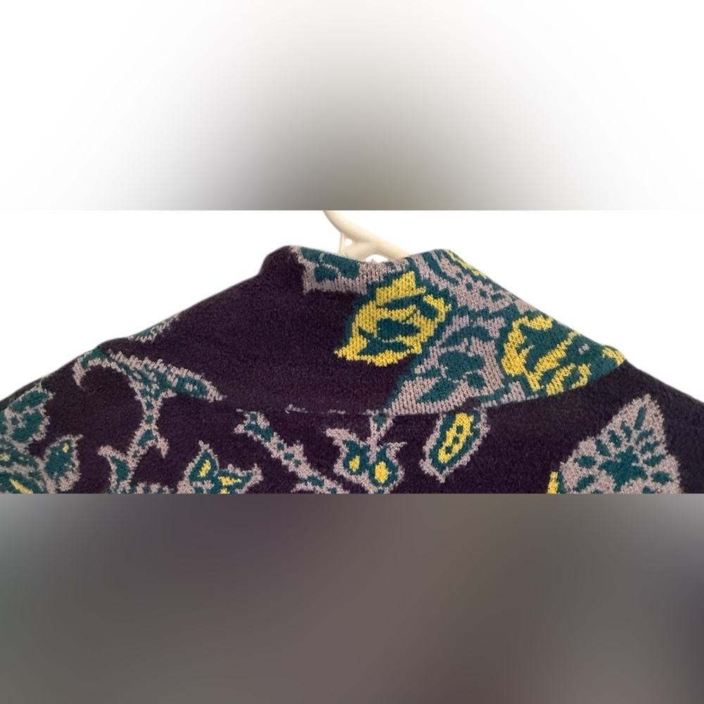 Anthropologie Women’s Floral Blue Yellow Patterned Jacket XS NWT - Picture 9 of 16